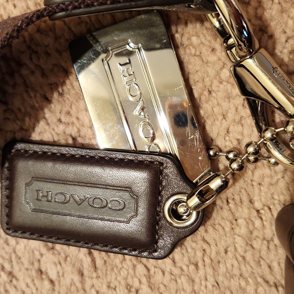 Coach bag. Dark brown. Leather - Picture 3 of 5